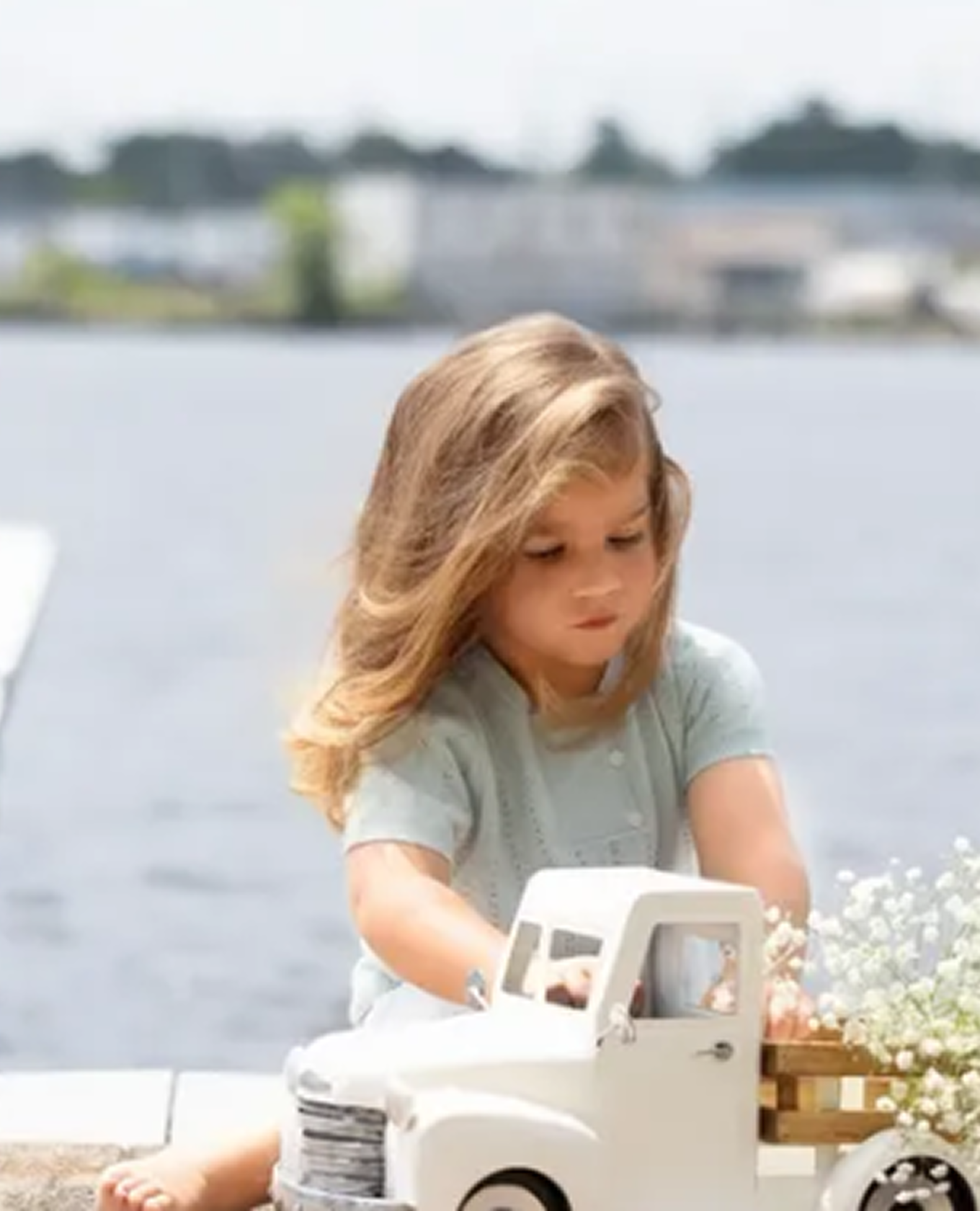 Child playing outdoors